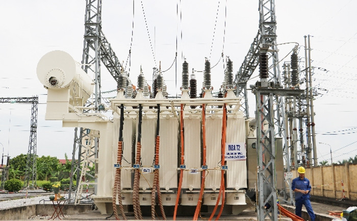 Transformer added to Nghia An 110 kV substation